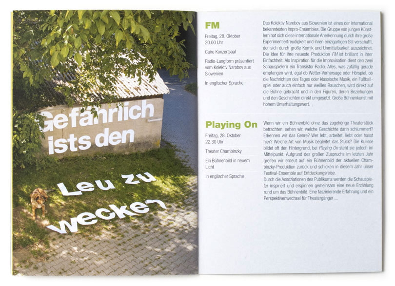 Programmheft Improfestival 2011